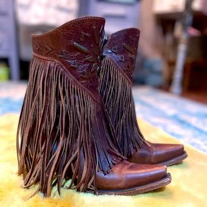 Lane Fringe Booties